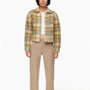 Wilfred Free Autumn Shirt Jacket Aritzia Gana Cropped Jacket - XS